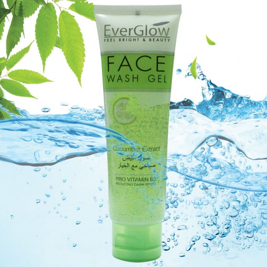 EverGlow Peel Bright & Beauty Cucumber Extract Face Wash Gel 100 ML