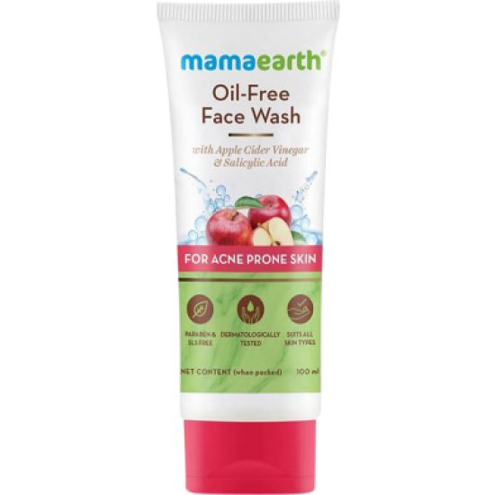 Mamaearth Apple Cider Vinegar & Salicylic Acid Face Wash 100ml Mamaearth Apple Cider Vinegar & Salicylic Acid Face Wash 100ml
