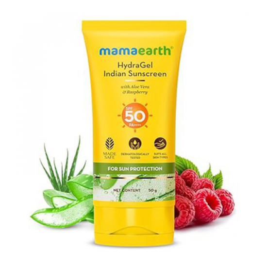 Mamaearth HydraGel Sunscreen SPF50 Cream 50gm Mamaearth HydraGel Sunscreen SPF50 Cream 50gm