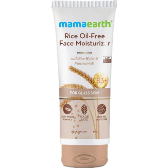 Mamaearth Rice Oil-Free Moisturizer Cream 80gm