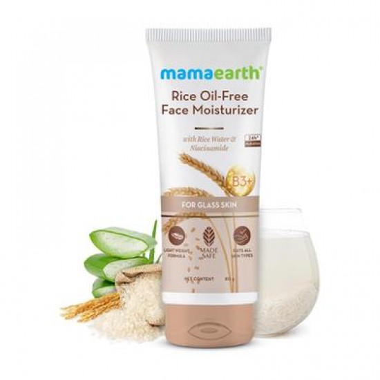 Mamaearth Rice Oil-Free Moisturizer Cream 80gm