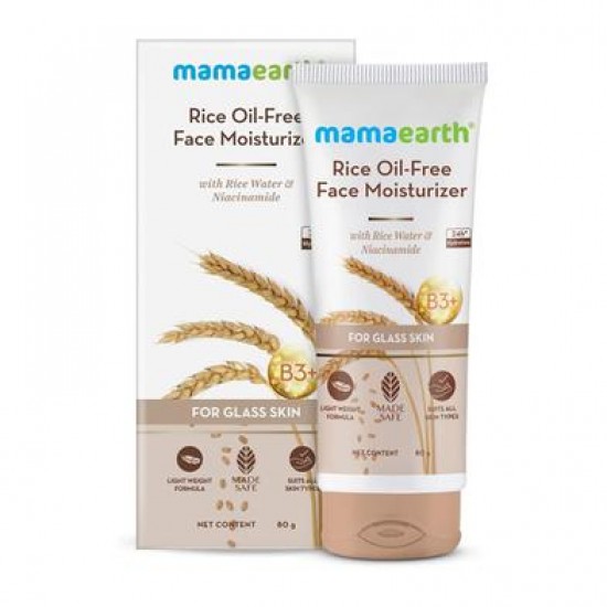 Mamaearth Rice Oil-Free Moisturizer Cream 80gm
