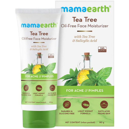 Mamaearth Tea Tree Oil-Free Moisturizer Cream 80gm Mamaearth Tea Tree Oil-Free Moisturizer Cream 80gm