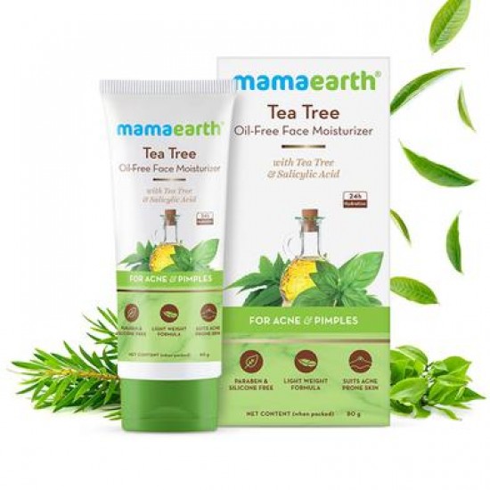 Mamaearth Tea Tree Oil-Free Moisturizer Cream 80gm Mamaearth Tea Tree Oil-Free Moisturizer Cream 80gm