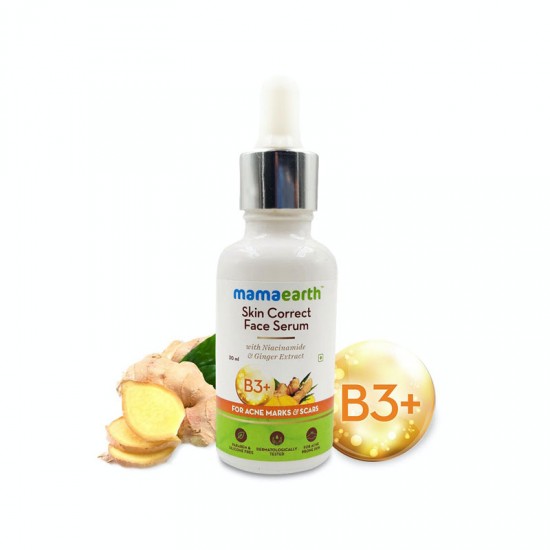 Mamaearth Skin Correct Face Serum with Niacinamide and Ginger 30ml Mamaearth Skin Correct Face Serum with Niacinamide and Ginger 30ml